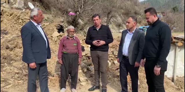 Gaytancıoğlu,  Osmaniyeli orman köylüsü depremzedeleri ziyaret etti