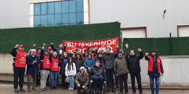 HDP heyetinden grevde olan MKS işçilerine dayanışma ziyareti