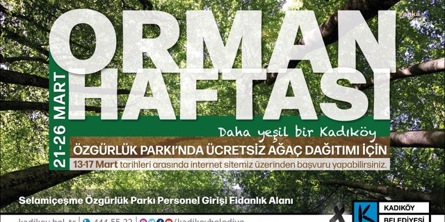 "Daha yeşil bir Kadıköy için" ücretsiz ağaç dağıtımı