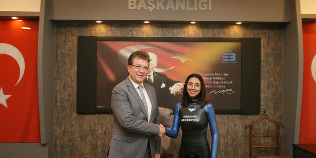 Dalgıç Berivan Şevval Toprak, Edremit Belediyesi adına yarışacak