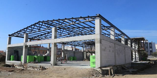 Edremit’te Tuzcumurat Mahalle Evi'nin inşa çalışmaları devam ediyor