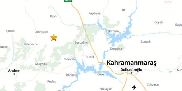 Kahramaraş Onikişubat'ta 4.4 büyüklüğünde deprem
