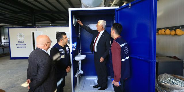 Muğla Büyükşehir Belediyesi, seyyar tuvalet üretimine başladı