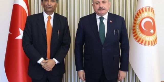 Hindistan Büyükelçisi Paul'dan TBMM Başkanı Şentop'a ziyaret