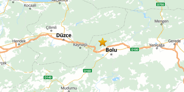 Bolu’da 4.8 büyüklüğünde deprem oldu