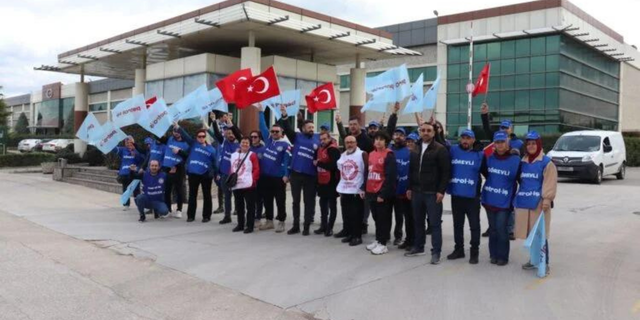 Manisa’da sendikaya üye oldukları için işten çıkarılan işçiler eylem yaptı