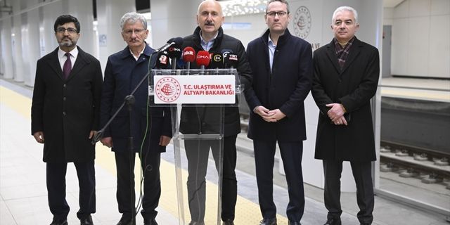 Bakan Karaismailoğlu, Başakşehir-Kayaşehir Metro Hattı'nda incelemelerde bulundu: