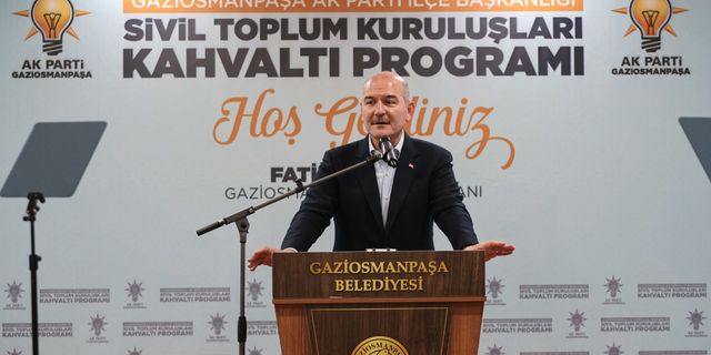 İçişleri Bakanı Soylu, Gaziosmanpaşa'da STK temsilcileri ve vatandaşlarla bir araya geldi: