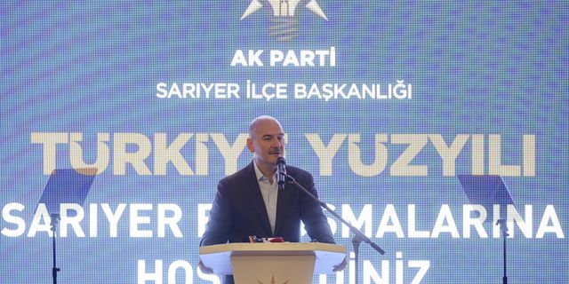 İçişleri Bakanı Soylu, Karadeniz Eğitim, Kültür ve Çevre Koruma Vakfı'nda konuştu: