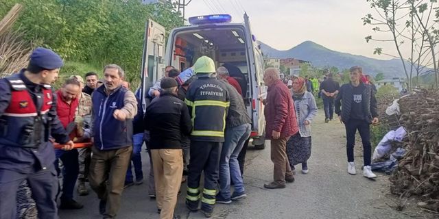 Trabzon'da belediye otobüsü şarampole yuvarlandı