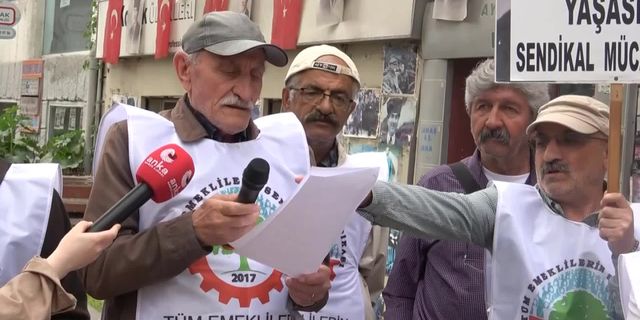 Tüm Emeklilerin Sendikası, hakkında açılan kapatma davasını Türkiye genelinde protesto etti