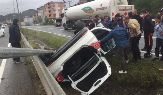 Fatsa'da meydana gelen kazada Kabataş Kaymakamı ve şoförü yaralandı