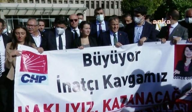 Ankara'da CHP'lilere adliye önünde müdahale