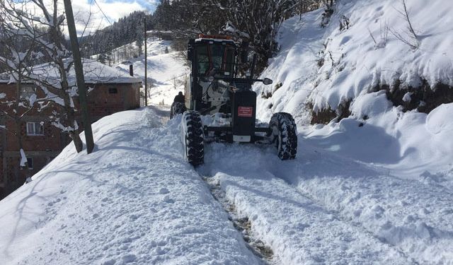 Doğu Karadeniz'de 219 köy yolu kar nedeniyle kapandı