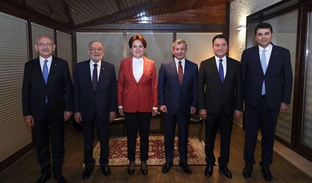 6 muhalefet partisinin lideri Ankara'da buluştu