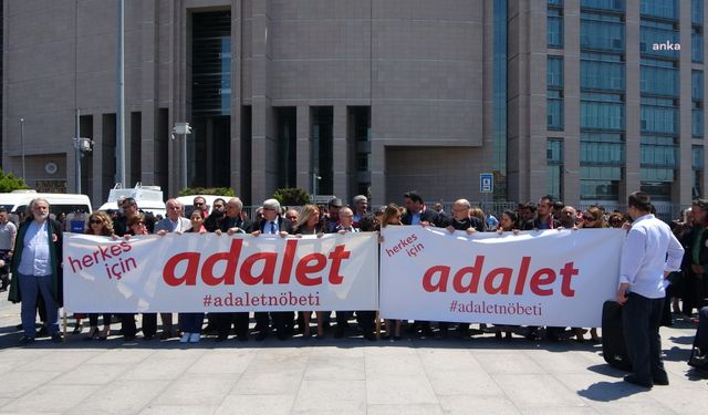 Gezi hükümlüleri ve Kaftancıoğlu için Çağlayan Adliyesi'nde 'Adalet Nöbeti'