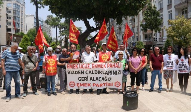 Mersin'de EMEP'ten insanca yaşam için ortak mücadele çağrısı yaptı