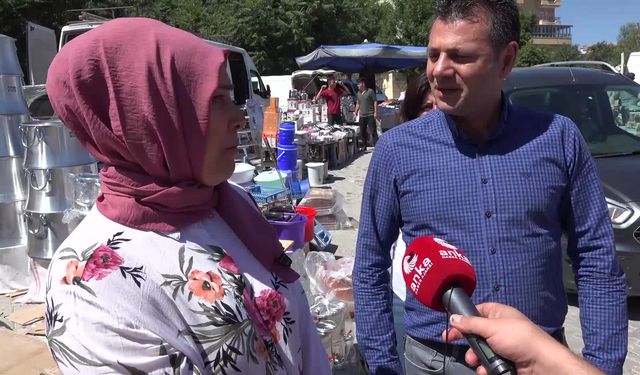 Aksaray'da alışveriş yapan gurbetçi : Bu pahalılıkta asla Türkiye'de yaşamam!