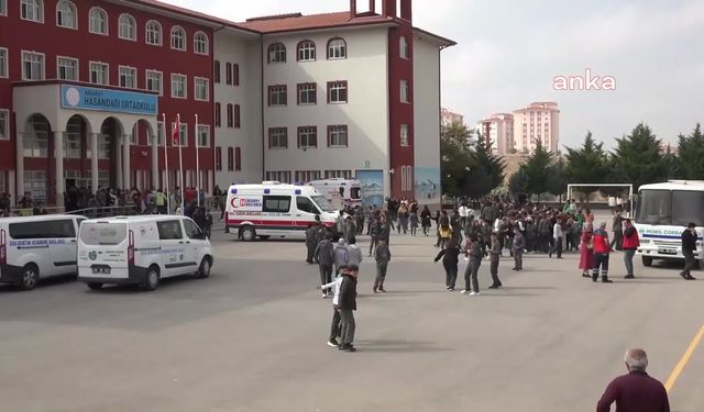 Aksaray’da besin zehirlenmesi şüphesiyle 56 öğrenci hastaneye kaldırıldı