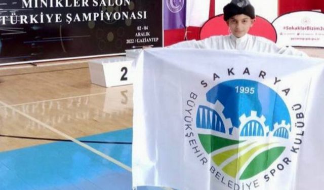 Sakarya'nın minik sporcusu Türkiye 3'üncüsü oldu