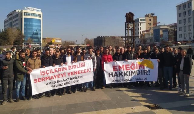 Diyarbakır inşaat işçileri grevde