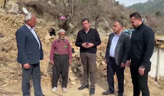 Gaytancıoğlu,  Osmaniyeli orman köylüsü depremzedeleri ziyaret etti