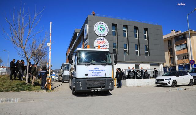 Muğla Büyükşehir'den deprem bölgesindeki altyapı çalışmalarına destek