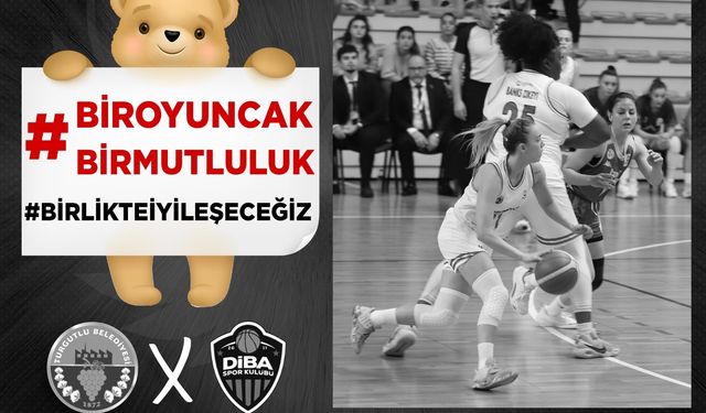 Turgutlu Belediyesi Kadın Basketbol Takımı’ndan depremzede çocuklar için ‘Bir Oyuncak Bir Mutluluk’ kampanyası