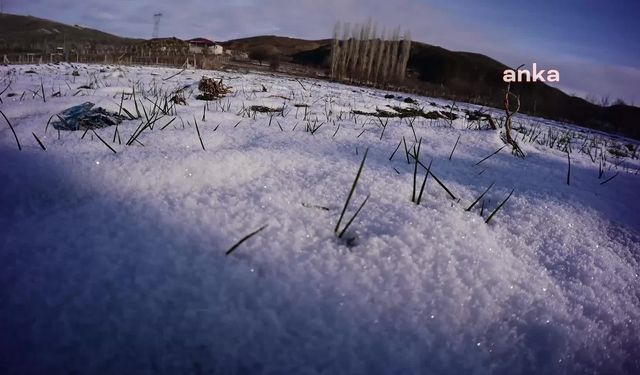 Yozgat’ta kar yağışı çiftçiyi umutlandırdı
