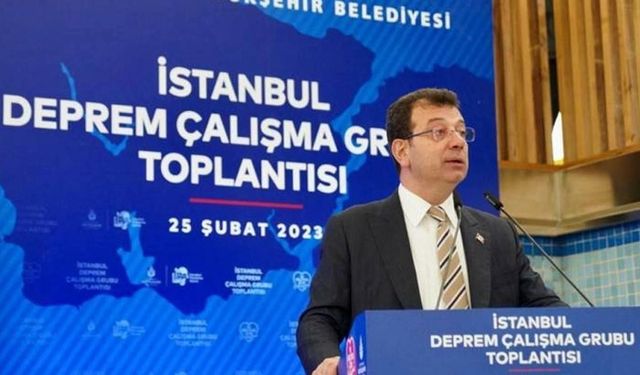 İmamoğlu'ndan  İstanbul Deprem Seferberlik Planı