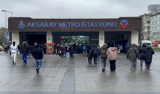 İstanbul'da Yenikapı-Aksaray arası metro seferleri yapılamıyor