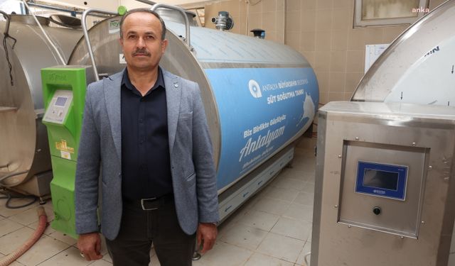 Antalya Büyükşehir'den Küçükköy’e 8 tonluk süt tankı