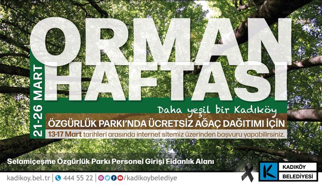 "Daha yeşil bir Kadıköy için" ücretsiz ağaç dağıtımı