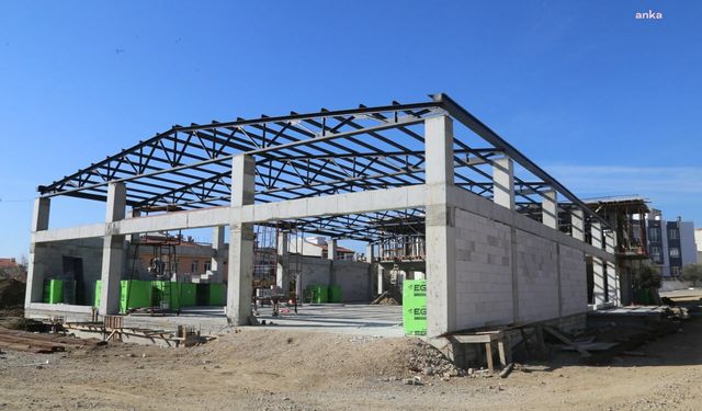 Edremit’te Tuzcumurat Mahalle Evi'nin inşa çalışmaları devam ediyor