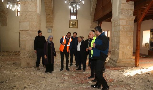 Kayseri'de tarihi camiye büyük restorasyon