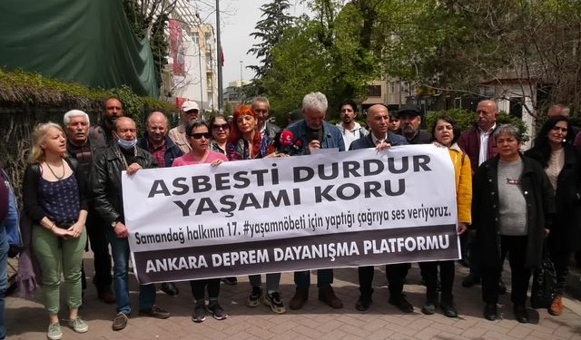 Ankara Deprem Dayanışma Platformu'ndan 'moloz' protestosu