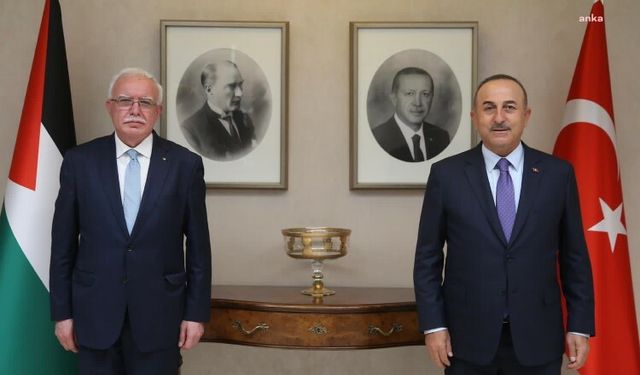 Bakan Çavuşoğlu, Filistin Dışişleri Bakanı Malki ile görüştü