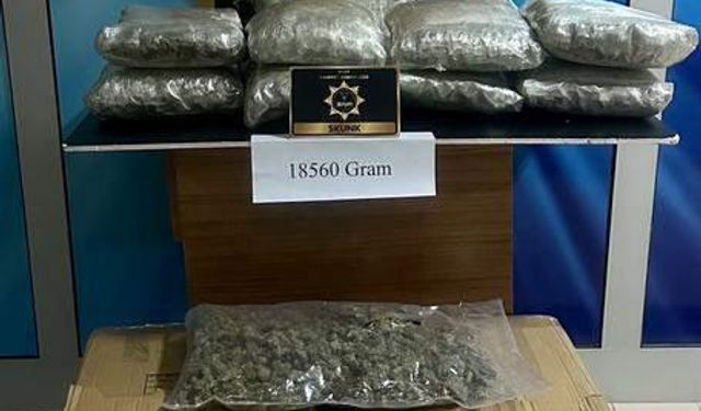 Siirt'te 18 kilo 560 gram uyuşturucu ele geçirildi, 2 kişi tutuklandı