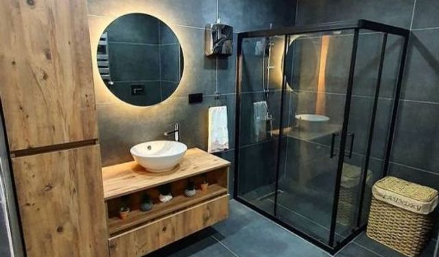 Yeni Tasarım Ahşap Banyo Dolabı Modelleri