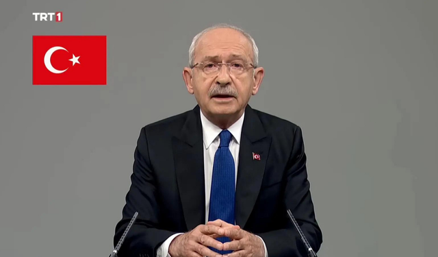 Kılıçdaroğlu, TRT'deki propaganda konuşmasını yaptı