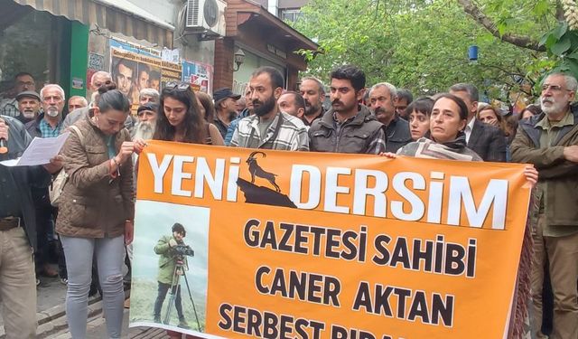 Gazeteci Caner Aktan’ın tutuklanması Dersim’de protesto edildi