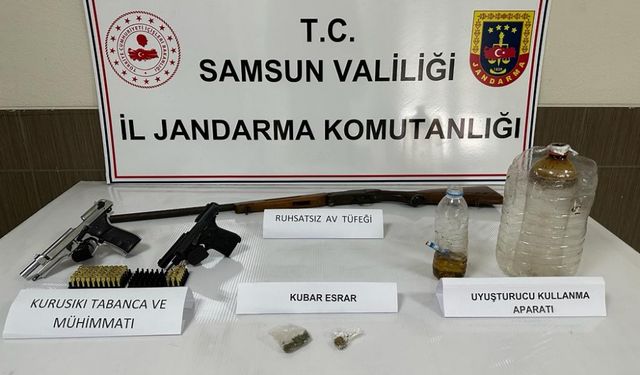 Samsun’da uyuşturucu operasyonunda 16 zanlı yakalandı