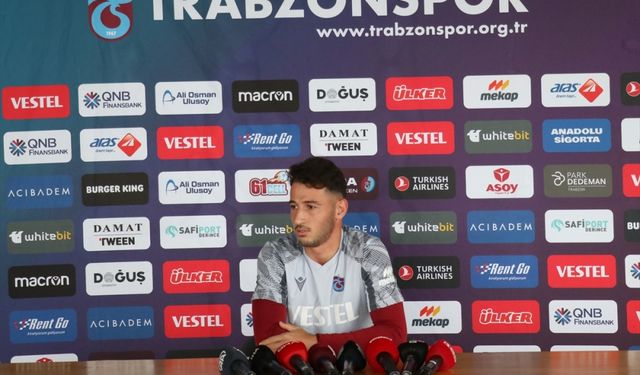 Trabzonspor'un genç oyuncusu Arif Boşluk hedeflerini anlattı: