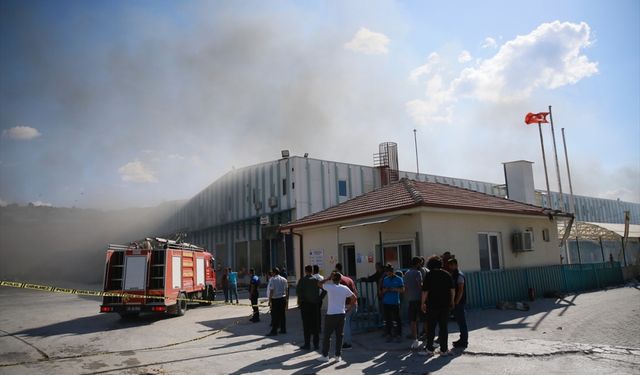 Eskişehir'deki palet fabrikasında başlayan yangın, depoya sıçradı