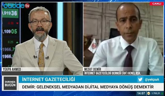 İGF Genel Başkanı Mesut Demir Cadde TV'nin konuğu oldu