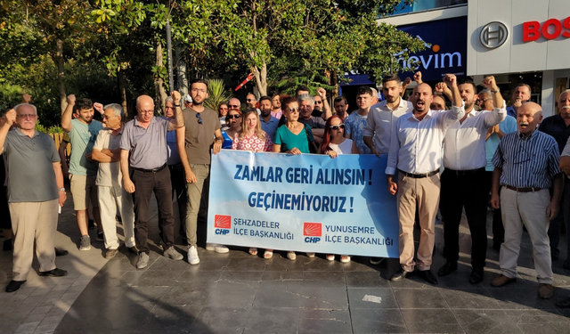 CHP’den Manisa'da “zam” protestosu