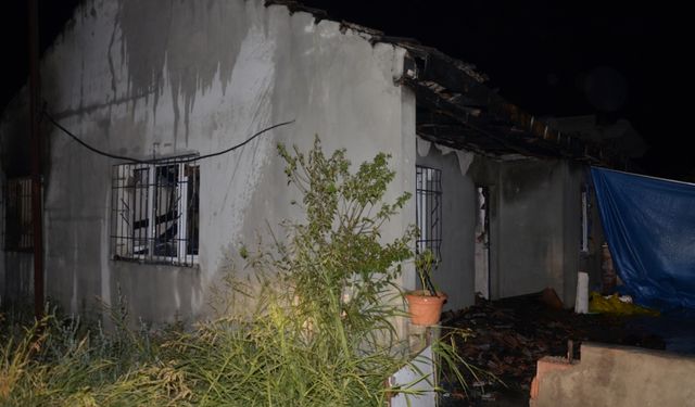 Aydın'da bir ev yandı