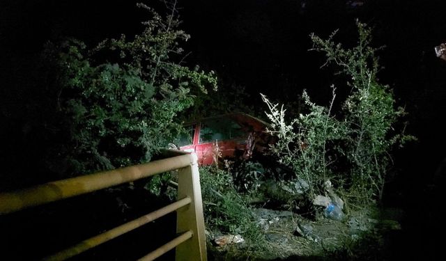 Karabük'te bariyerlere çarpan otomobilde 1 kişi yaralandı