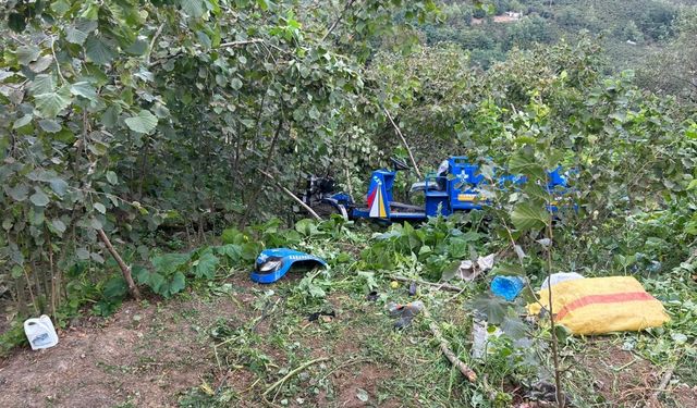 Ordu'da tarım aracının devrildiği kazada 1 çocuk hayatını kaybetti