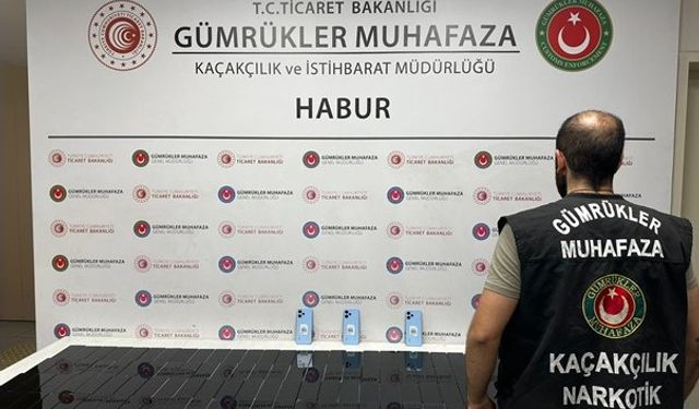 Habur Gümrük Kapısı'nda piknik tüpü içine gizlenmiş cep telefonu ele geçirildi
